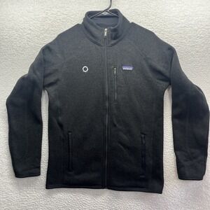 Patagonia Sweater Mens Medium Brown Full Zip Corded Fleece Lined Hiking Gorp